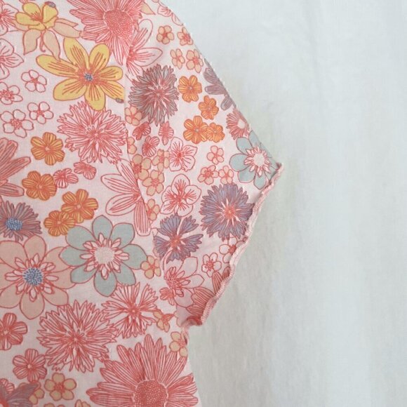 Lauren Conrad Whimsical Floral Bird Shirt - Picture 4 of 5